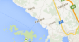 Use Google maps to find out the fastest and the shortest rout to our apartments in Fažana